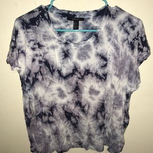 tie-dyed crop top